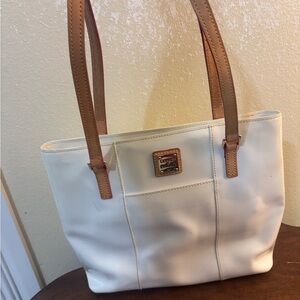 Dooney & Bourke Cream Leather Tote